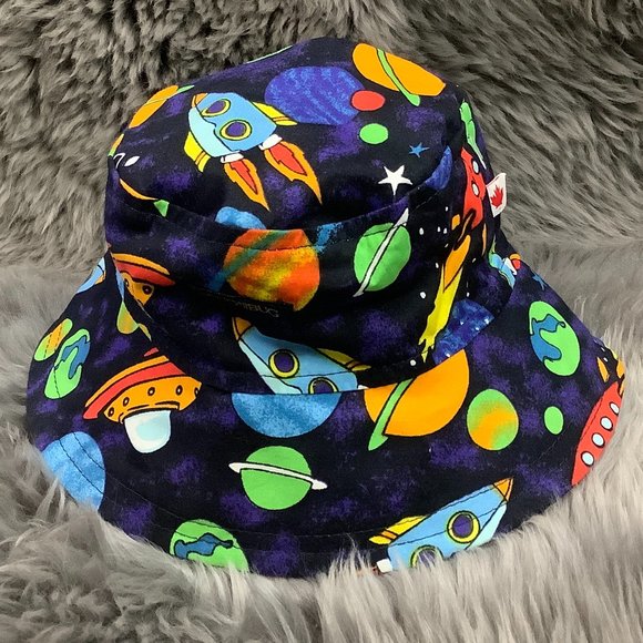 Snug As A Bug | Infant's Bucket Hat | Space - Picture 1 of 4